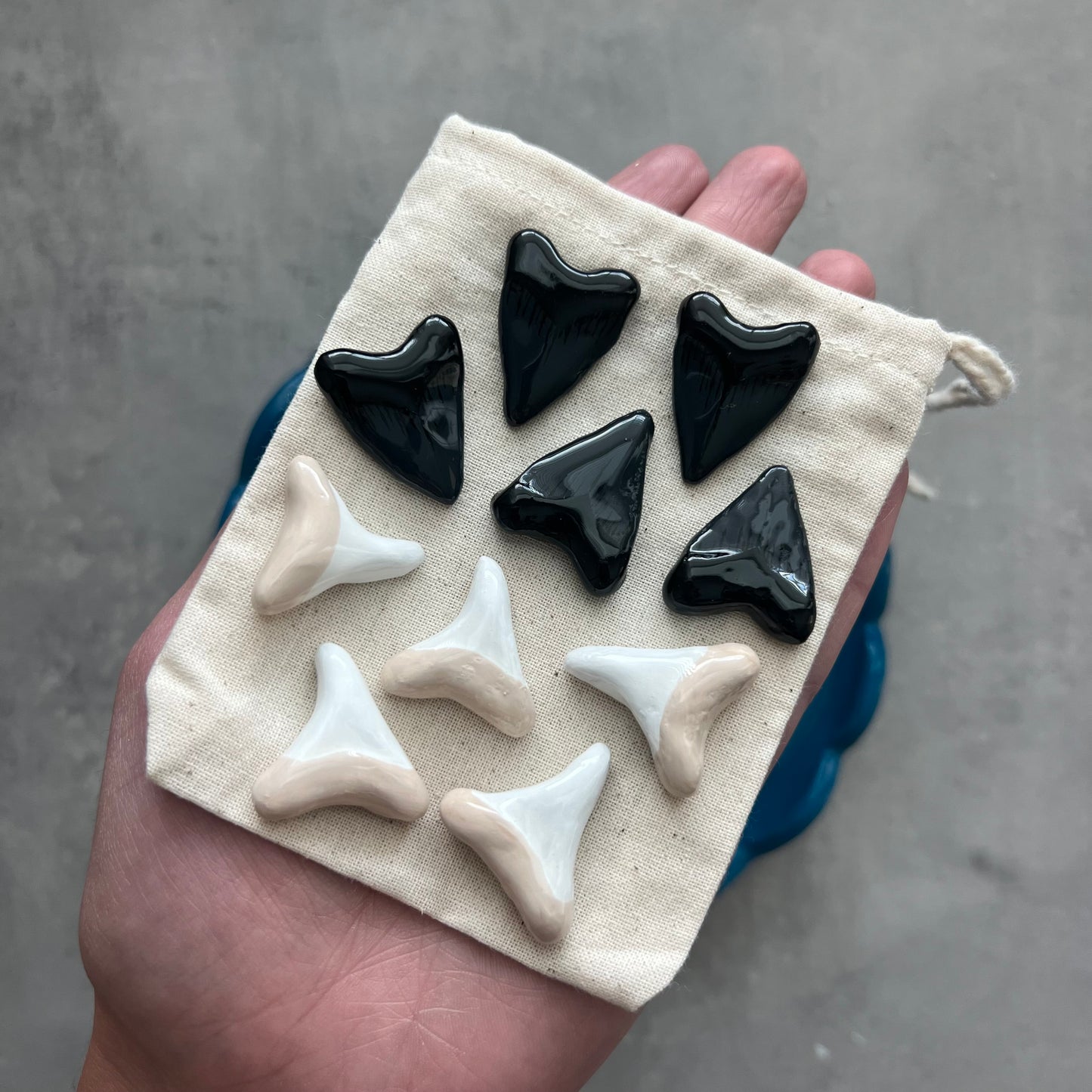 Megaladon & Lemon Shark Teeth | Tic-Tac-Toe Board