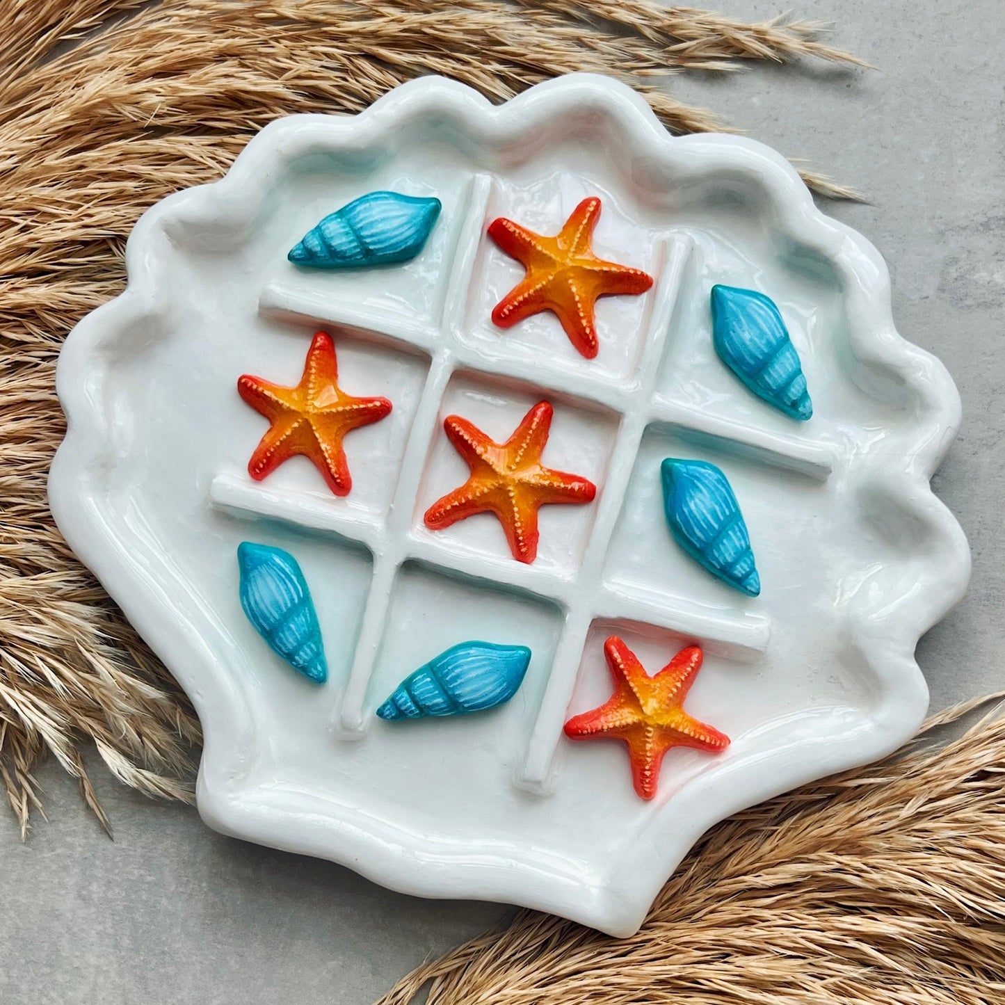 Starfish & Shells | Tic-Tac-Toe Board