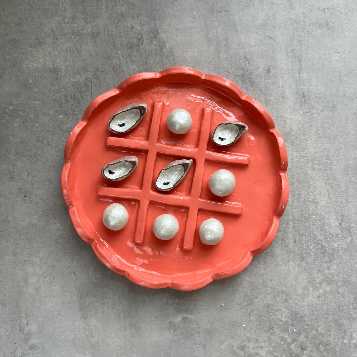 Oysters & Pearls | Tic-Tac-Toe Board